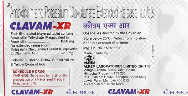 Clavam Xr Strip Of 10 Tablets