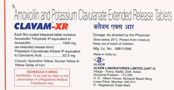 Clavam Xr Strip Of 10 Tablets