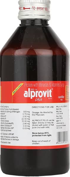 Alprovit Plus Bottle Of 200ml Syrup