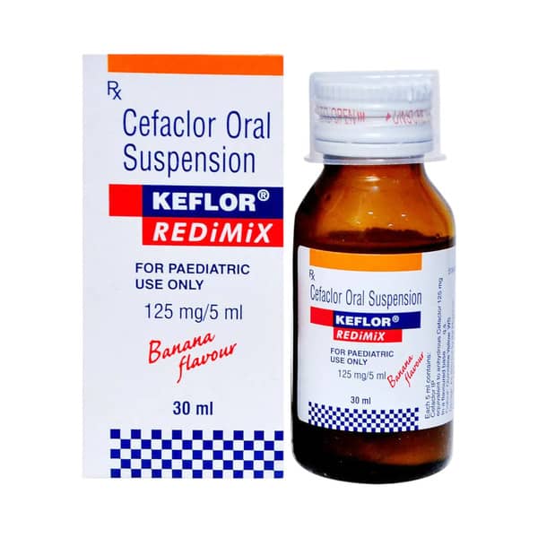 Keflor Redimix 125mg Banana Bottle Of 30ml Suspension