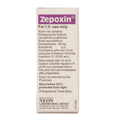Zepoxin 40mg Dry Vial Of 1 Powder For Injection