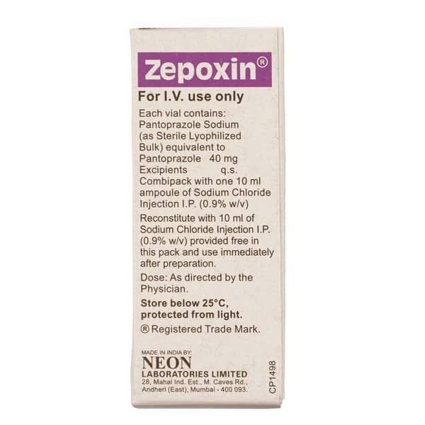 Zepoxin 40mg Dry Vial Of 1 Powder For Injection