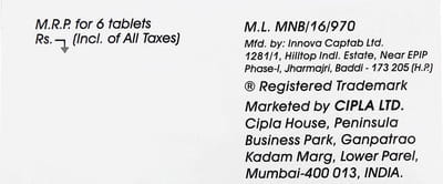 Vertigil Strip Of 6 Tablets