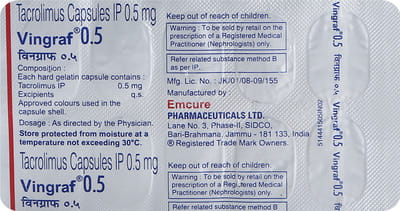 Vingraf 0.5mg Strip Of 10 Capsules