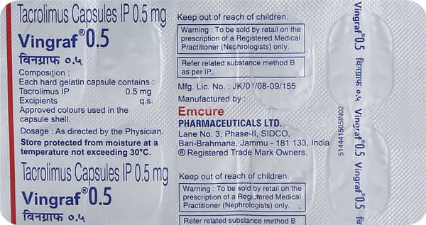 Vingraf 0.5mg Strip Of 10 Capsules