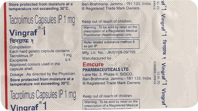 Vingraf 1mg Strip Of 10 Capsules