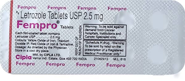 Fempro 2.5mg Strip Of 10 Tablets