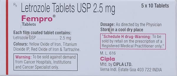 Fempro 2.5mg Strip Of 10 Tablets