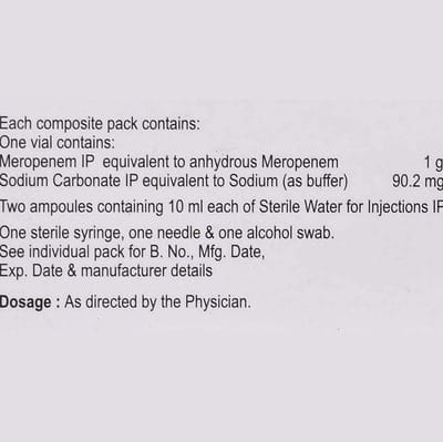 Zaxter 1gm Dry Vial Of 1 Powder For Injection