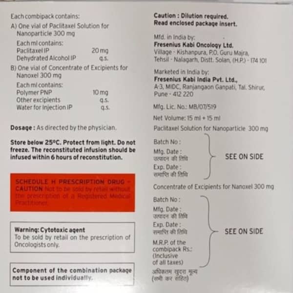 Nanoxel 300Mg Injection