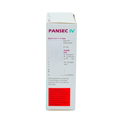 Pansec Iv 40mg Dry Vial Of 1 Powder For Injection