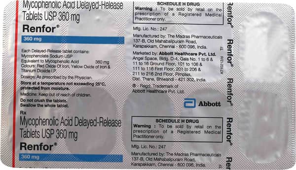 Renfor 360mg Strip Of 10 Tablets