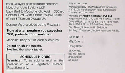 Renfor 360mg Strip Of 10 Tablets