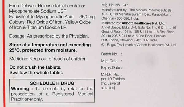 Renfor 360mg Strip Of 10 Tablets