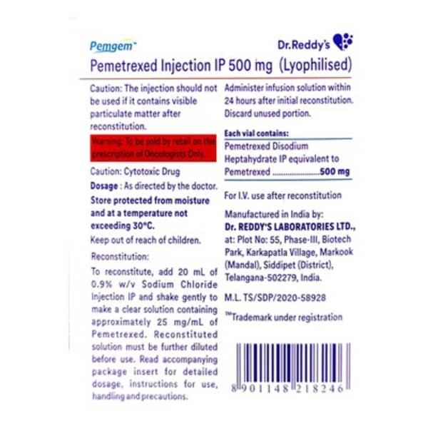 Pemgem 500Mg Injection