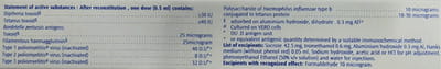 Pentaxim Vial Of 0.5ml Vaccine