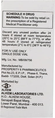 Pipzo 4.5gm Dry Vial Of 1 Powder For Injection