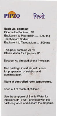 Pipzo 4.5gm Dry Vial Of 1 Powder For Injection