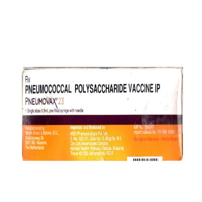 Pneumovax 23 Pre Filled Syringe Of 0.5ml Injection
