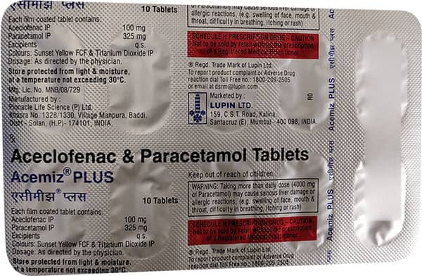 Acemiz Plus Strip Of 10 Tablets