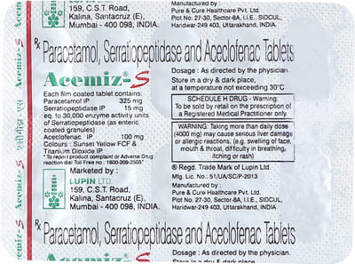 Acemiz S Strip Of 10 Tablets