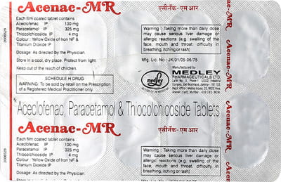 Acenac Mr 4mg Strip Of 10 Tablets