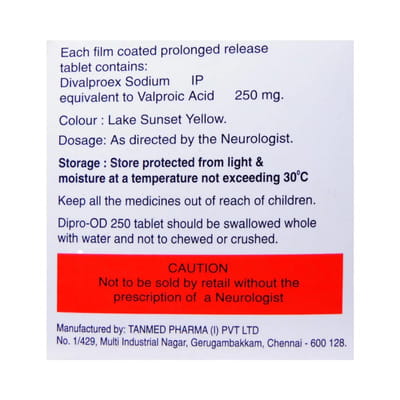 Dipro Od 250mg Strip Of 10 Tablets