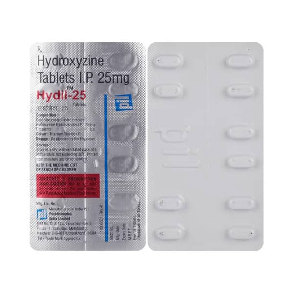 Hydil 25mg Strip Of 10 Tablets