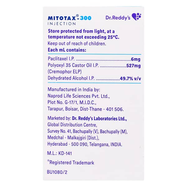 Mitotax 300mg Bottle Of 50ml Injection