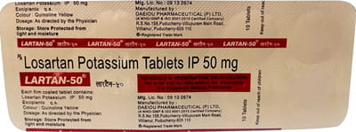 Lartan 50mg Strip Of 10 Tablets