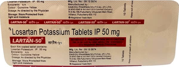 Lartan 50Mg Strip Of 10 Tablets