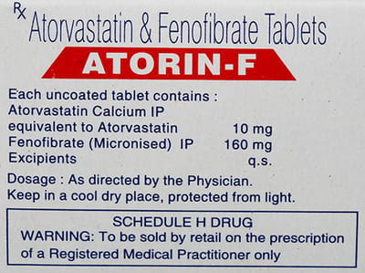 Atorin F Strip Of 10 Tablets