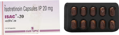 Isac 20mg Strip Of 10 Capsules