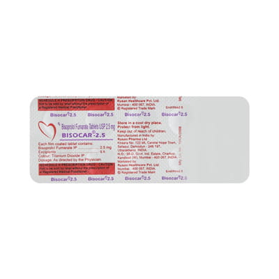 Bisocar 2.5mg Strip Of 10 Tablets