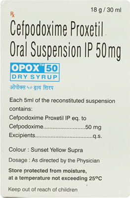 Opox 50mg Dry Syrup 30ml