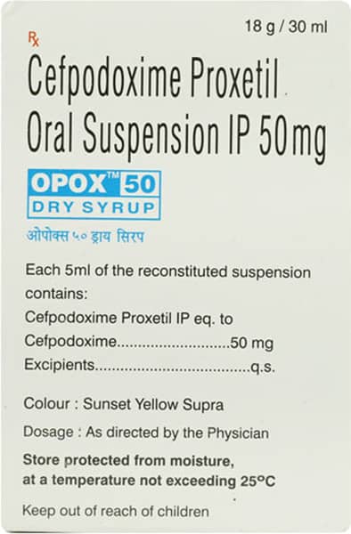 Opox 50mg Dry Syrup 30ml