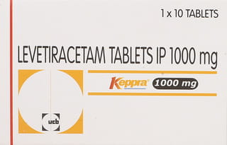 Keppra 1000Mg Strip Of 10 Tablets