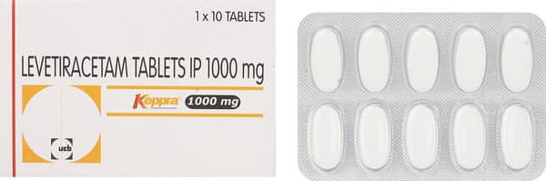 Keppra 1000Mg Strip Of 10 Tablets