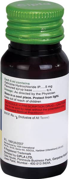 Cetcip Bottle Of 30ml Syrup