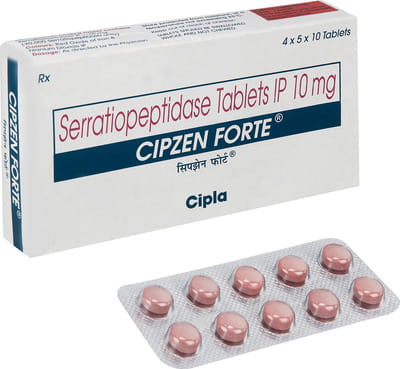 Cipzen Forte Strip Of 10 Tablets