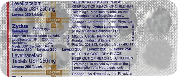 Levexx 250Mg Strip Of 10 Tablets