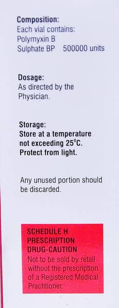 Poly B 500000iu Dry Vial Of 1 Powder For Injection