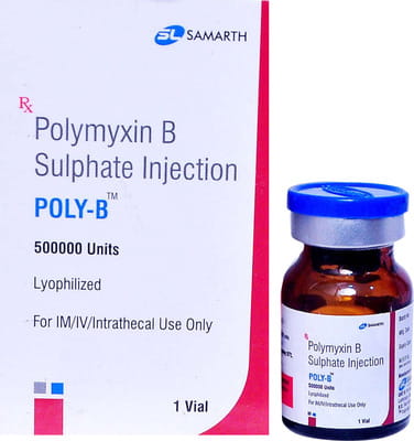 Poly B 500000iu Dry Vial Of 1 Powder For Injection