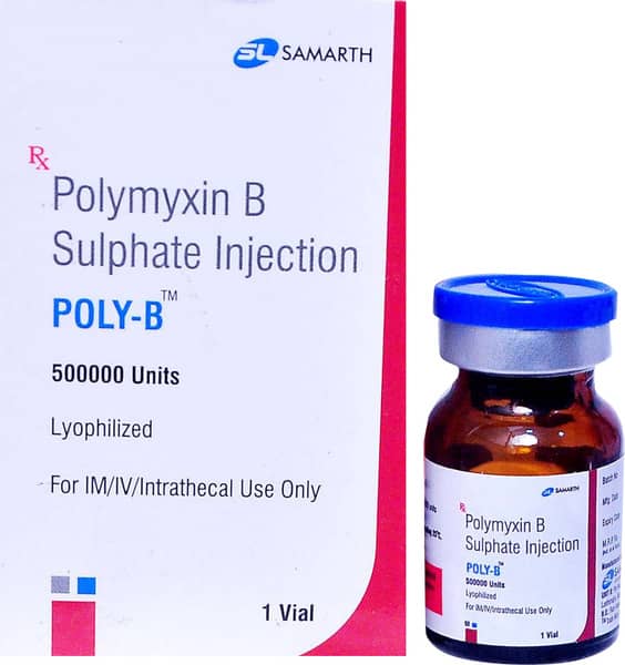 Poly B 500000iu Dry Vial Of 1 Powder For Injection