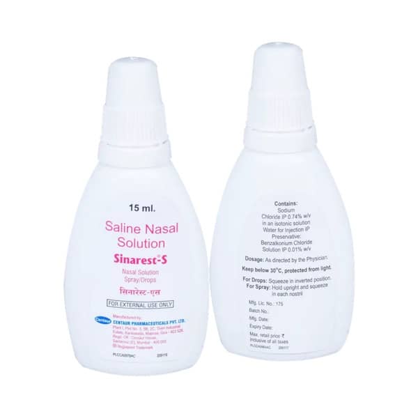 Sinarest S Bottle Of 15ml Nasal Drop/Spray