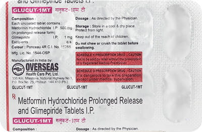 Glucut Mt 1mg Strip Of 10 Tablets
