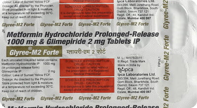 Glyree M2 Forte Strip Of 10 Tablets