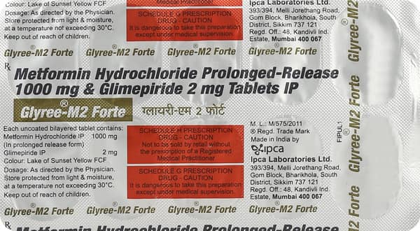 Glyree M2 Forte Strip Of 10 Tablets