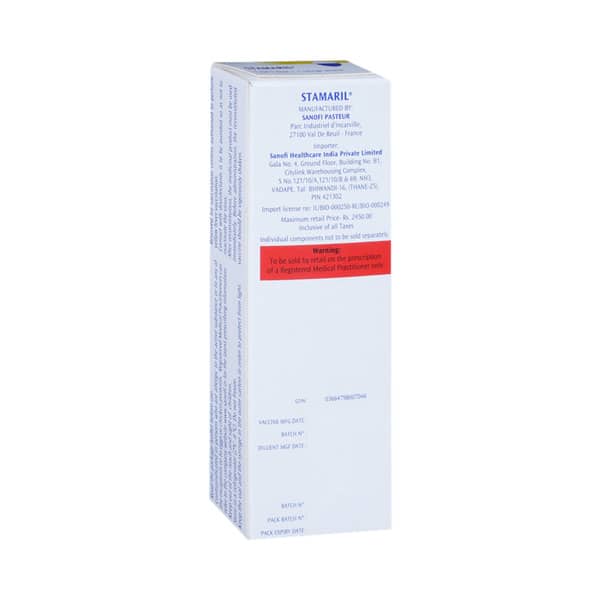 Stamaril Pre Filled Syringe Of 0.5ml Suspension For Injection