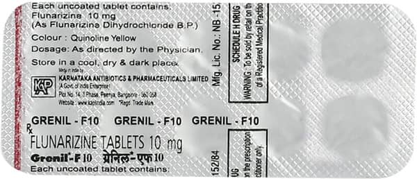 Grenil F 10mg Strip Of 10 Tablets
